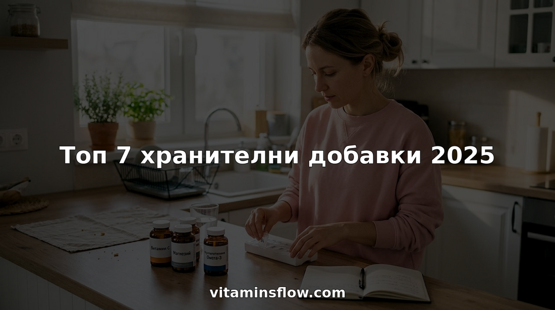 Жена подрежда добавките си на кухненския плот, подготвяйки ги за деня.