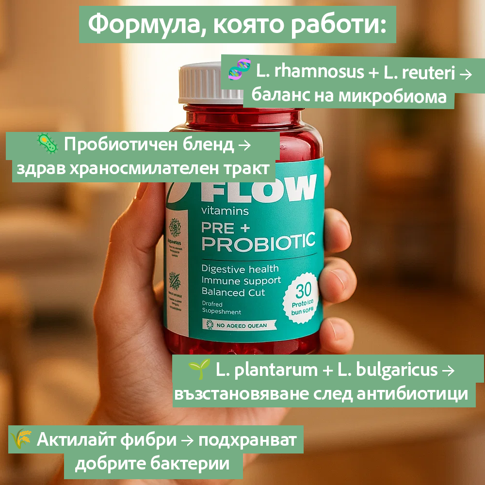 Flow Pre+Probiotic – Баланс отвътре, увереност отвън