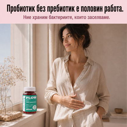 Flow Pre+Probiotic – пробиотик с Actilight пребиотик при подут корем