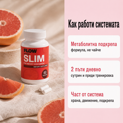 Flow Slim капсули – формула за метаболизъм и контрол на апетита