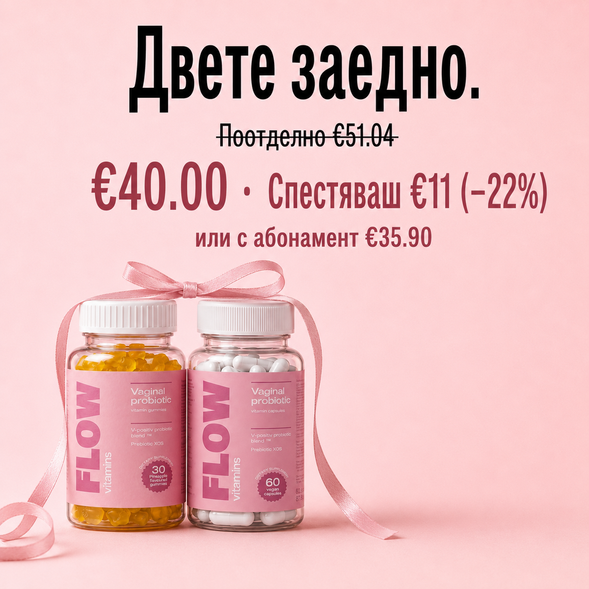 Flow пакет Пълна интимна грижа – три продукта за интимно здраве