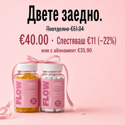 Flow пакет Пълна интимна грижа – три продукта за интимно здраве